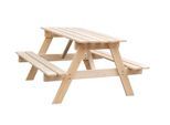 KINDERSITZGARNITUR aus naturholz- H50 x 90 x 90 cm - M018-1