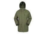 Mountain Warehouse Heren Glacier II Lange Waterdichte Jas (Groen)