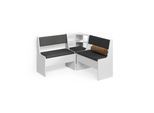 ECKBANKGRUPPE Tiberio Weiß 120 x 120 cm Ohne Tisch