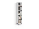 BÜCHERREGAL Aterno Weiß mit 5 Fächern
