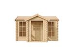 KINDERSPIELHAUS aus Holz - B241xT178xH151 cm/2.63m2 - M520