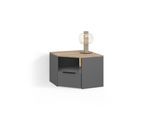 LOWBOARD Piave Anthrazit/Sonoma 68 x 50 cm