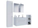 Badezimmer Badinos 5-tlg. Weiß