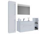 Badezimmer Badinos 5-tlg. Weiß