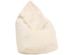 Sitzsack , Beige , Textil , 220 l , Füllung: Styroporkugeln , 70x95x70 cm , Wohnzimmer, Sessel, Sitzsäcke