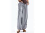 Wijde Woven Broek met Touwsluiting in de Taille