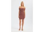 Off-Shoulder Mini Bodycon Jurk