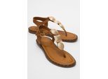 Giulia Leder Flach Sandale