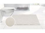 Badematte OTTO HOME "Wave, Badvorleger, Badezimmer Teppich", weiß (creme), H:10mm, Polyester, Badematten, Badematte, Hoch-Tief-Effekt, modernes Muster, Welle, Badteppich, Duschvorleger