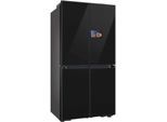 SAMSUNG French Door "RM90F67CECEF", Energieeffizienz: E, silber (schwarz), B:91,2cm H:185,3cm T:73,1cm, Kühlschränke, French Door