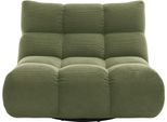 1,5-Sitzer HOME AFFAIRE "Cozy Bubble, 360 drehbarer Sessel, Breite 107 cm", grün (oliv), B:112cm H:85cm T:108cm, 95% Polyester, 5% Nylon, Sofas, 1 5-Sitzer, mit eleganter Steppung, Rundumbezug & weicher Polsterung