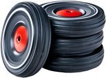Rutscherauto BIG "BIG Bobby Car Whisper Wheels", schwarz, Rutschautos, Kinder, Kunststoff, Rutscherauto, Passend für alle BIG Bobby Car Classic, Made in Germany