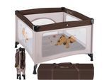 tectake® Baby Laufstall, stabil und kompakt faltbar, mit atmungsaktivem Mesh-Gewebe, 105 x 105 x 78 cm