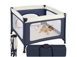 tectake® Baby Laufstall, stabil und kompakt faltbar, mit atmungsaktivem Mesh-Gewebe, 105 x 105 x 78 cm