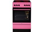 AMICA Elektro-Standherd "SHC 11507 PI", Energieeffizienz: A, pink, Herdsets, Kompakter Kochkomfort für den täglichen Küchenalltag, Elektro-Standherd