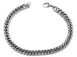 Armband ADELIA´S "Armband – Panzerarmband aus Edelstahl 21 cm", silber, Armbänder, Damen, 21cm, Edelstahl, Armband, Perfekt als Geschenk für besondere Menschen