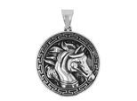 Kettenanhänger ADELIA´S "Anhänger – Pferd Gravuranhänger aus Edelstahl", silber, Schmuckanhänger, Damen, Edelstahl, Kettenanhänger, Eine schöne Geschenkidee für jeden Anlass