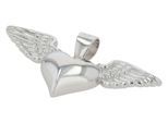 Kettenanhänger ADELIA´S "Anhänger – Flügel Herzanhänger aus 925 Silber", silber, Schmuckanhänger, Damen, Silber 925 (Sterlingsilber), Kettenanhänger, Ideal als Geschenk – dezent und elegant