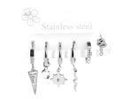 Kettenanhänger ADELIA´S "Anhänger – Anhänger aus Edelstahl", silber, Schmuckanhänger, Damen, Edelstahl, Kettenanhänger, Perfekt als Geschenk zum einen besonderen Tag