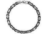 Armband ADELIA´S "Armband aus Edelstahl 19 cm", schwarz, Armbänder, Herren, 19cm, Edelstahl, Armband, Perfekt zum Verschenken an besondere Menschen