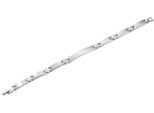 Gliederarmband ADELIA´S "Armband – Gliederarmband aus Edelstahl 21 cm", silber, Armbänder, Damen, 21cm, Edelstahl, Gliederarmband, Ein kleines Geschenk mit großer Wirkung