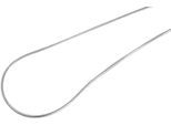 Kette ohne Anhänger ADELIA´S "Halskette – Schlangenkette aus Edelstahl 50 cm", silber, Halsketten, Damen, 50cm, Edelstahl, Ideal als Geschenk – dezent und elegant