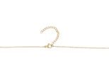 Kette ohne Anhänger ADELIA´S "Halskette aus Edelstahl mit Kristall 43 cm", gold, Halsketten, Damen, 43cm, Edelstahl, Zum Verschenken – ideal zum Geburtstag
