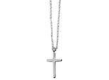 Kette ohne Anhänger ADELIA´S "Halskette – Ankerkette Kreuz aus Edelstahl 45+5", silber, Halsketten, Damen, 50cm, Edelstahl, Schöne Geschenkidee zum Valentinstag