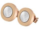 Paar Ohrhänger ADELIA´S "Ohrringe – Ohrstecker aus Edelstahl mit Perlmutt", Damen, Gr. Damen, Edelstahl, gold, Ohrringe, Zum Verschenken – ideal zum Jubiläum