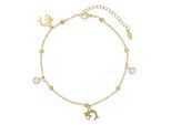 Kettenanhänger ADELIA´S "Anhänger aus Edelstahl mit Perle", gold, Schmuckanhänger, Damen, Edelstahl, Kettenanhänger, Perfekt zum Verschenken an besondere Menschen