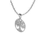 Kettenanhänger ADELIA´S "Anhänger – Lebensbaumanhänger aus Edelstahl", silber, Schmuckanhänger, Damen, Edelstahl, Kettenanhänger, Ein Geschenk, das Freude macht