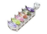 Kettenanhänger ADELIA´S "Anhänger – Herzanhänger aus 925 Silber mit Zirkonia", bunt (silber), Schmuckanhänger, Damen, Silber 925 (Sterlingsilber), Kettenanhänger, Ideal als Geschenk für besondere Anlässe
