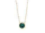 Kette ohne Anhänger ADELIA´S "Halskette aus Edelstahl mit Kristall 43+5", gold, Halsketten, Damen, 48cm, Edelstahl, Ideal als Geschenk – dezent und elegant