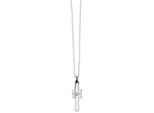 Kette ohne Anhänger ADELIA´S "Halskette – Ankerkette aus Edelstahl mit Zirkonia 45 cm", silber, Halsketten, Damen, 45cm, Edelstahl, Zum Verschenken – passend für viele Anlässe