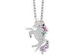 Kettenanhänger ADELIA´S "Anhänger – Einhorn Anhänger aus 925 Silber mit Zirkonia", silber, Schmuckanhänger, Mädchen, Silber 925 (Sterlingsilber), Kettenanhänger, Perfekt als Geschenk zum Weihnachten
