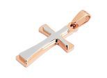 Kettenanhänger ADELIA´S "Anhänger – Kreuz Kreuzanhänger aus Edelstahl", gold, Schmuckanhänger, Damen, Edelstahl, Kettenanhänger, Ein kleines Geschenk mit großer Wirkung