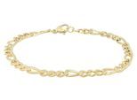 Armband ADELIA´S "Armband aus Edelstahl 18 cm", gold (weiß), Armbänder, Damen, 18cm, Edelstahl, Armband, Ideal als Geschenk – dezent und elegant