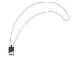 Kette ohne Anhänger ADELIA´S "Halskette mit Anhänger – aus Edelstahl", schwarz, Halsketten, Damen, 60cm, Edelstahl, Geschenkidee: zeitlos und vielseitig