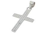 Kettenanhänger ADELIA´S "Anhänger – Kreuz Kreuzanhänger aus 925 Silber mit Zirkonia", silber, Schmuckanhänger, Damen, Silber 925 (Sterlingsilber), Kettenanhänger, Ein stilvolles Geschenk für besondere Momente
