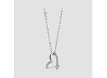 Kette ohne Anhänger ADELIA´S "Halskette mit Anhänger – Herz aus 925 Silber", silber, Halsketten, Damen, 45cm, Silber 925 (Sterlingsilber), Schöne Geschenkidee zum einfach so