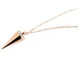 Kette ohne Anhänger ADELIA´S "Halskette mit Anhänger – aus Edelstahl", rosa (gold), Halsketten, Damen, 43cm, Edelstahl, Ideal als Geschenk – dezent und elegant