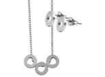 Kette ohne Anhänger ADELIA´S "Halskette – Ankerkette aus Edelstahl 43 cm", silber, Halsketten, Damen, 43cm, Edelstahl, Zum Verschenken – ideal zum Weihnachten