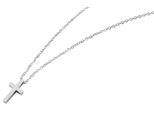 Kette ohne Anhänger ADELIA´S "Halskette mit Anhänger – Kreuz aus Edelstahl", silber, Halsketten, Damen, 48cm, Edelstahl, Schöne Geschenkidee zum einen besonderen Tag