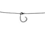Kette ohne Anhänger ADELIA´S "Halskette aus Edelstahl 43+5", schwarz, Halsketten, Damen, 48cm, Edelstahl, Ideal als Geschenk für besondere Anlässe