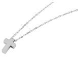Kette ohne Anhänger ADELIA´S "Halskette mit Anhänger – Kreuz aus Edelstahl", silber, Halsketten, Damen, 40cm, Edelstahl, Schöne Geschenkidee zum einfach so
