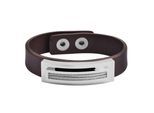 Armband ADELIA´S "Armband aus Leder 23 cm", braun, Armbänder, Damen, 23cm, Leder, Armband, Perfekt zum Verschenken an besondere Menschen