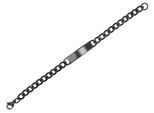 Armband ADELIA´S "Armband – Panzerarmband aus Edelstahl 18 cm", schwarz, Armbänder, Damen, 18cm, Edelstahl, Armband, Zum Verschenken – ideal zum Jubiläum