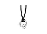 Kette ohne Anhänger ADELIA´S "Halskette aus Textil 60 cm", schwarz, Halsketten, Damen, 60cm, Perfekt als Geschenk für besondere Menschen