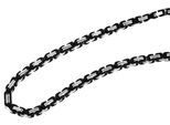 Kette ohne Anhänger ADELIA´S "Halskette – Königskette aus Edelstahl 80 cm", schwarz, Halsketten, Herren, 80cm, Edelstahl, Perfekt als Geschenk zum Weihnachten