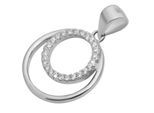Kettenanhänger ADELIA´S "Anhänger aus 925 Silber mit Zirkonia", silber, Schmuckanhänger, Damen, Silber 925 (Sterlingsilber), Kettenanhänger, Perfekt als Geschenk zum Valentinstag